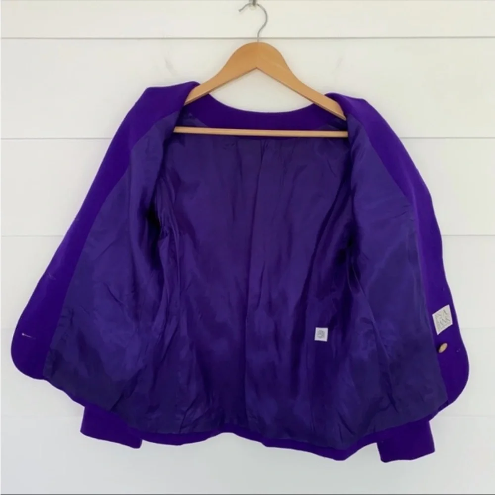 90s Wool Purple Jacket 10